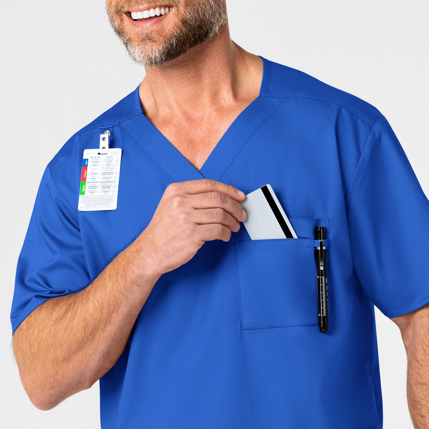 SWIC WonderWORK Men's V-Neck Scrub