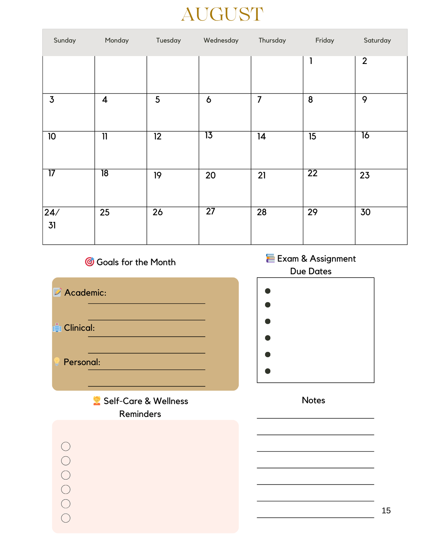 UMSL Ultimate Student Planner