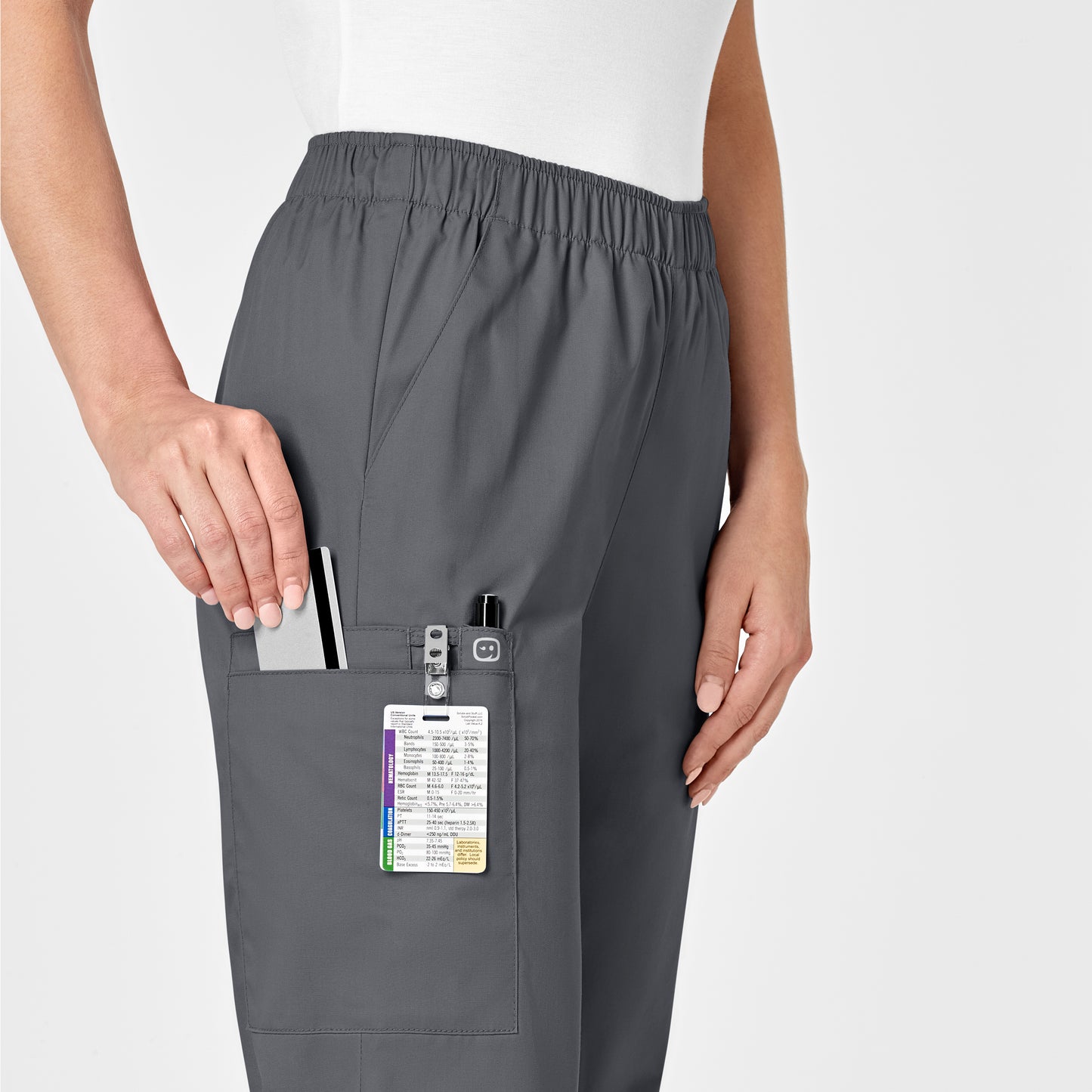 UMSL WonderWORK Women's Pull-On Cargo Scrub Pant (Tall) 501T