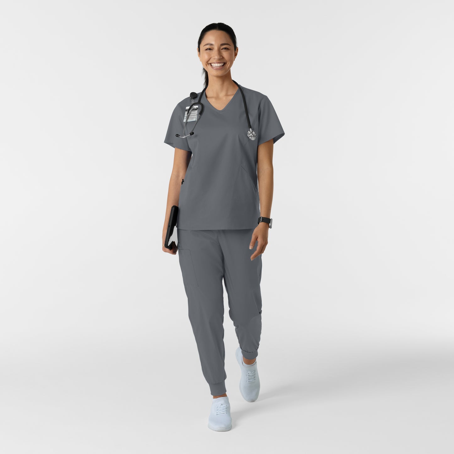 UMSL WORK Women's Cargo Jogger Scrub Pant (Petite) 506P