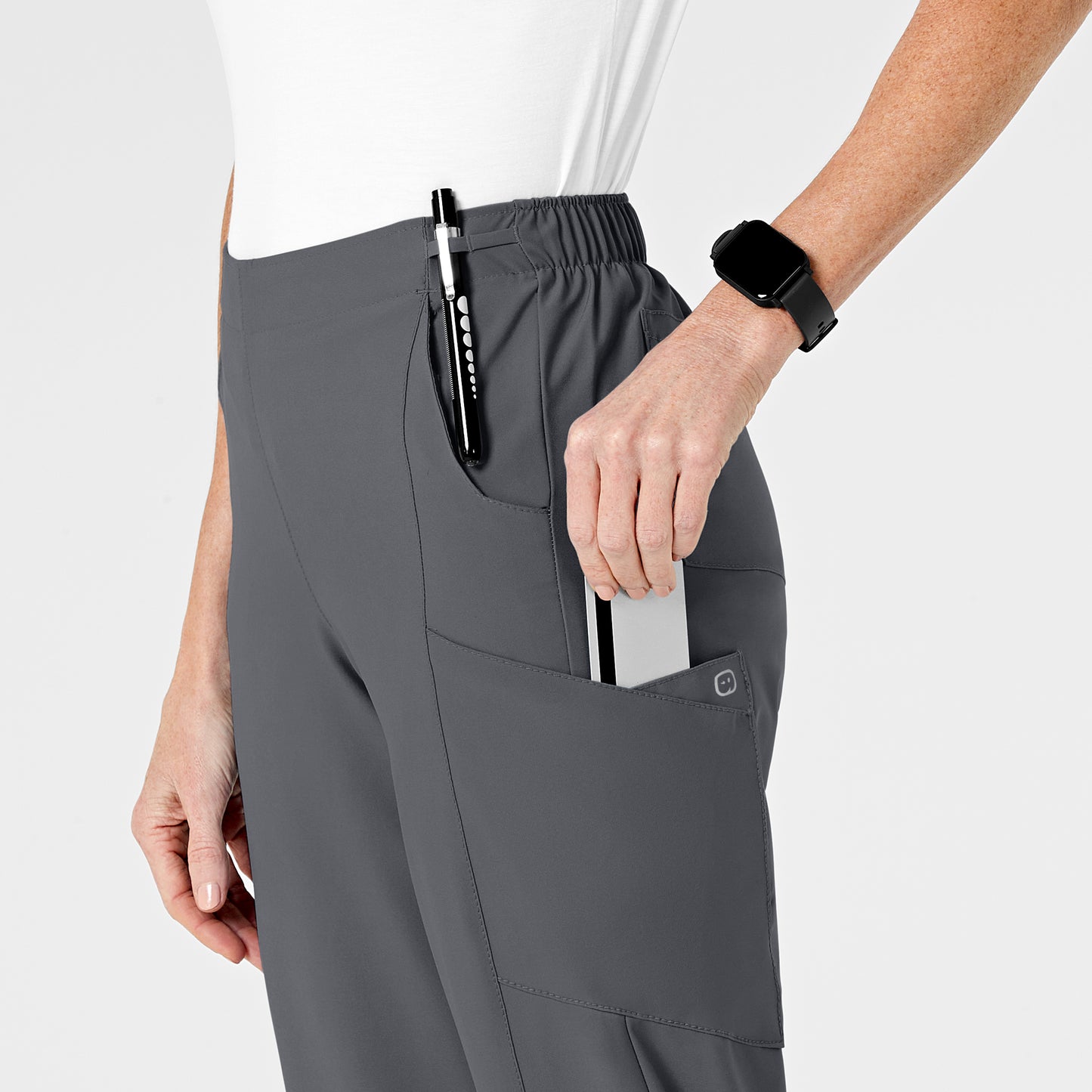 UMSL W123 Women's Flat Front Cargo Scrub Pant 5155