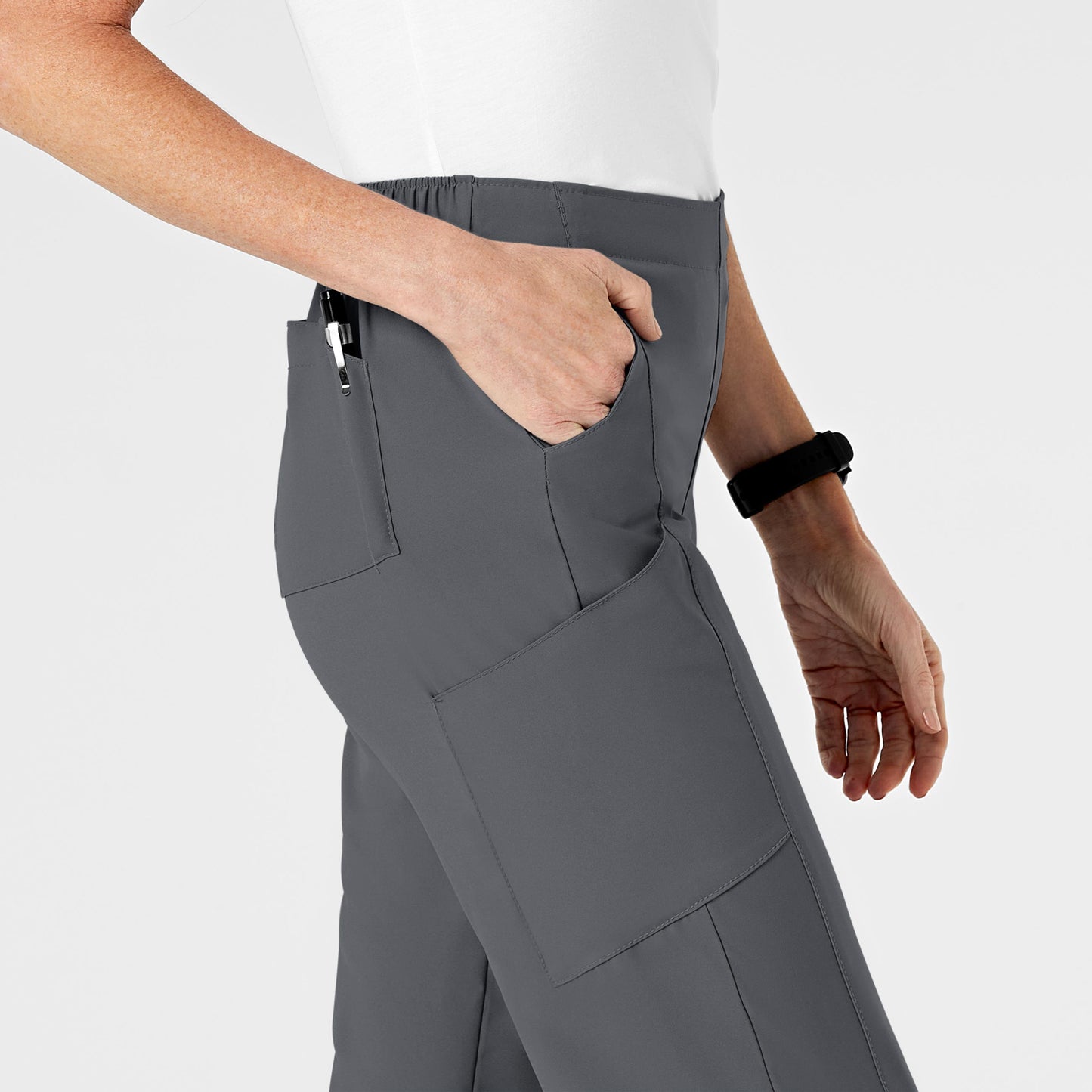 UMSL W123 Women's Flat Front Cargo Scrub Pant 5155