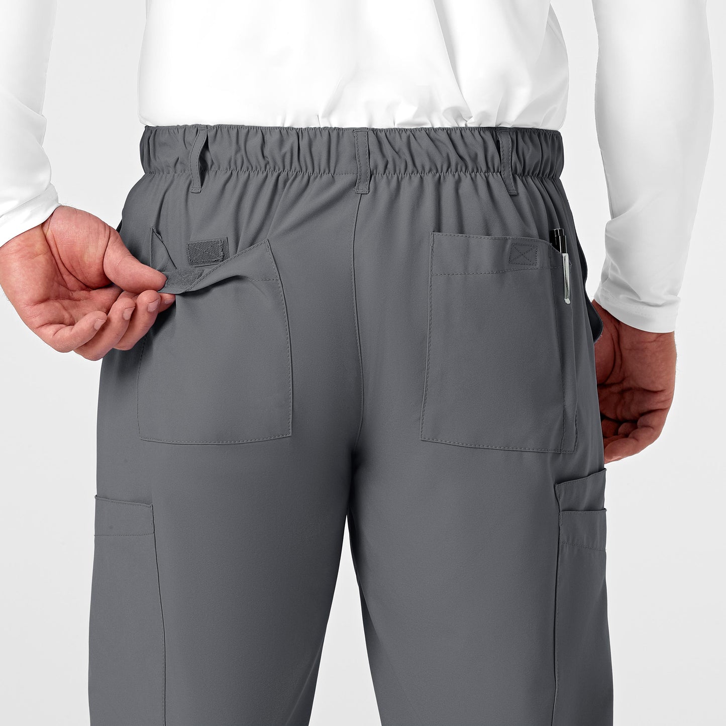 UMSL W123 Men's Flat Front Cargo Scrub Pant