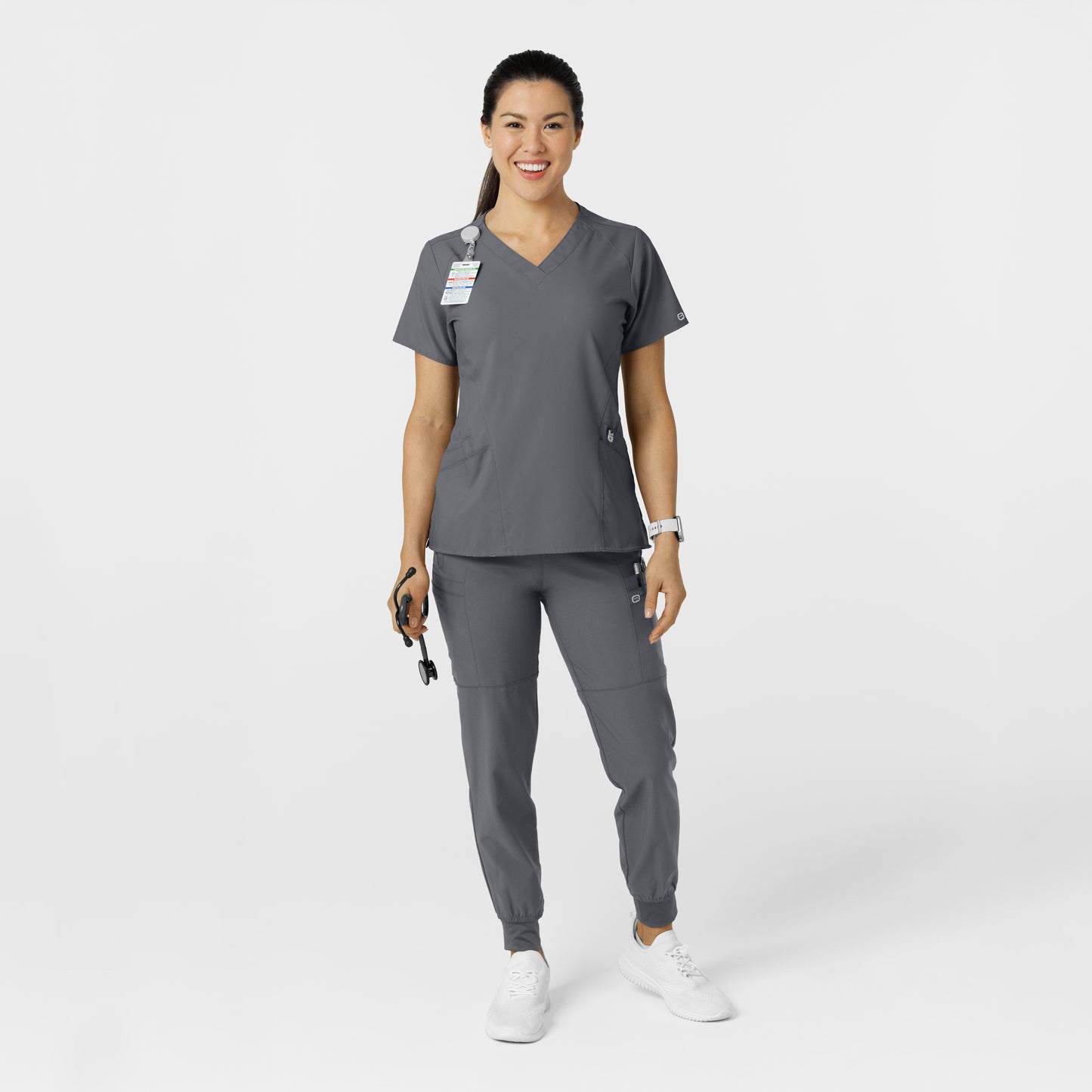 UMSL W123 Women's Comfort Waist Cargo Jogger Scrub Pant (Tall)