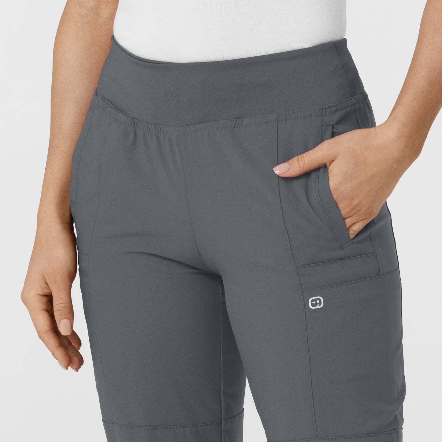 UMSL W123 Women's Comfort Waist Cargo Jogger Scrub Pant (Tall)