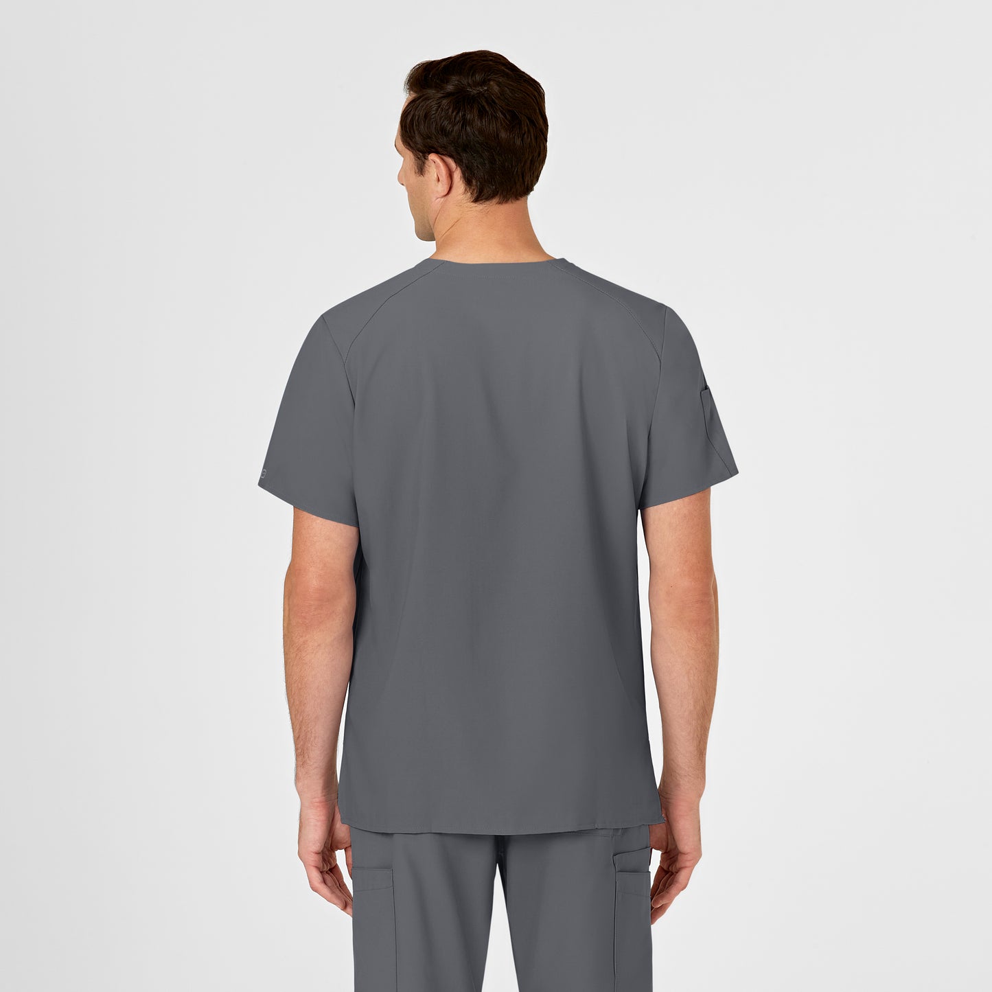 UMSL W123 Men's V-Neck Scrub Top With Logo 6355