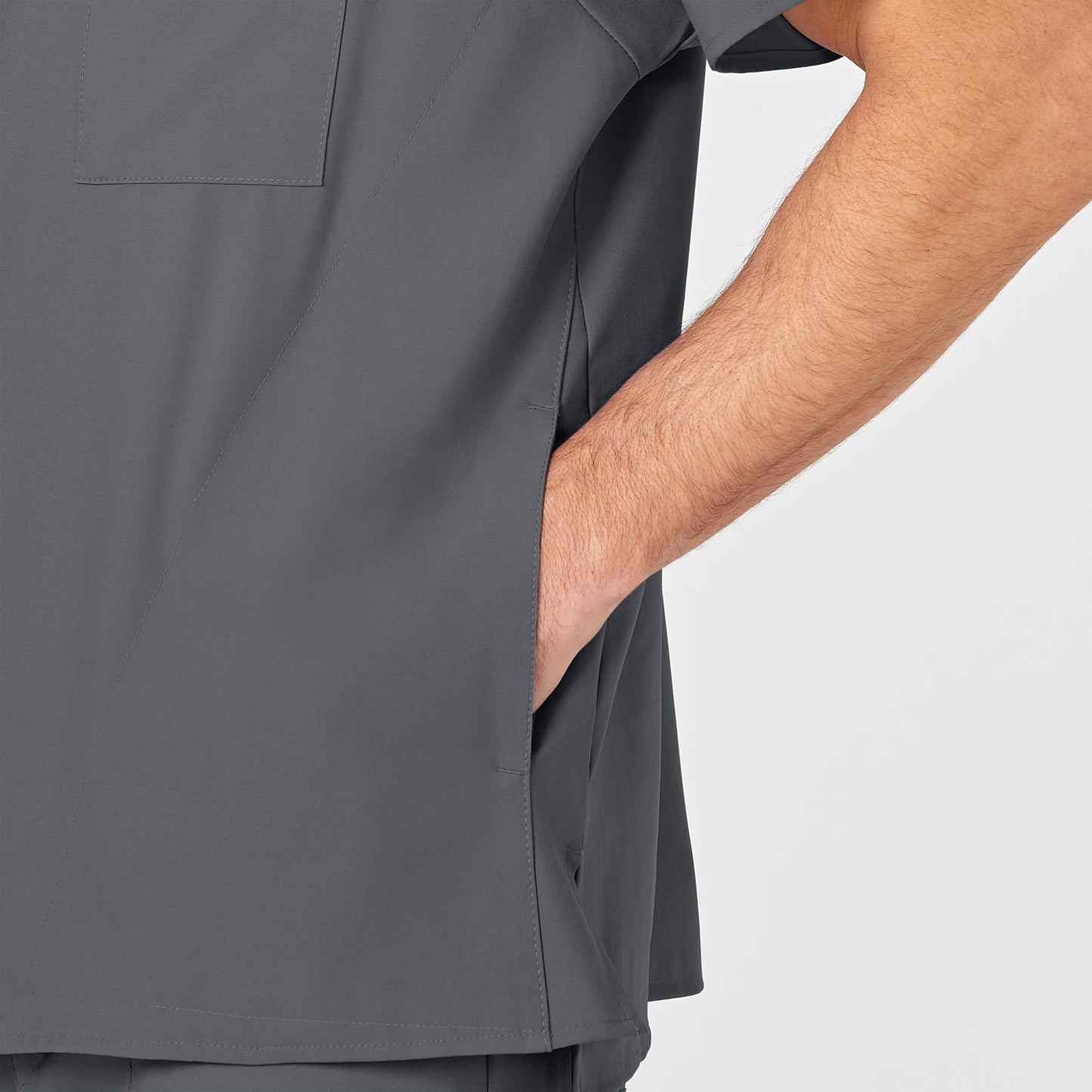 UMSL W123 Men's V-Neck Scrub Top With Logo 6355