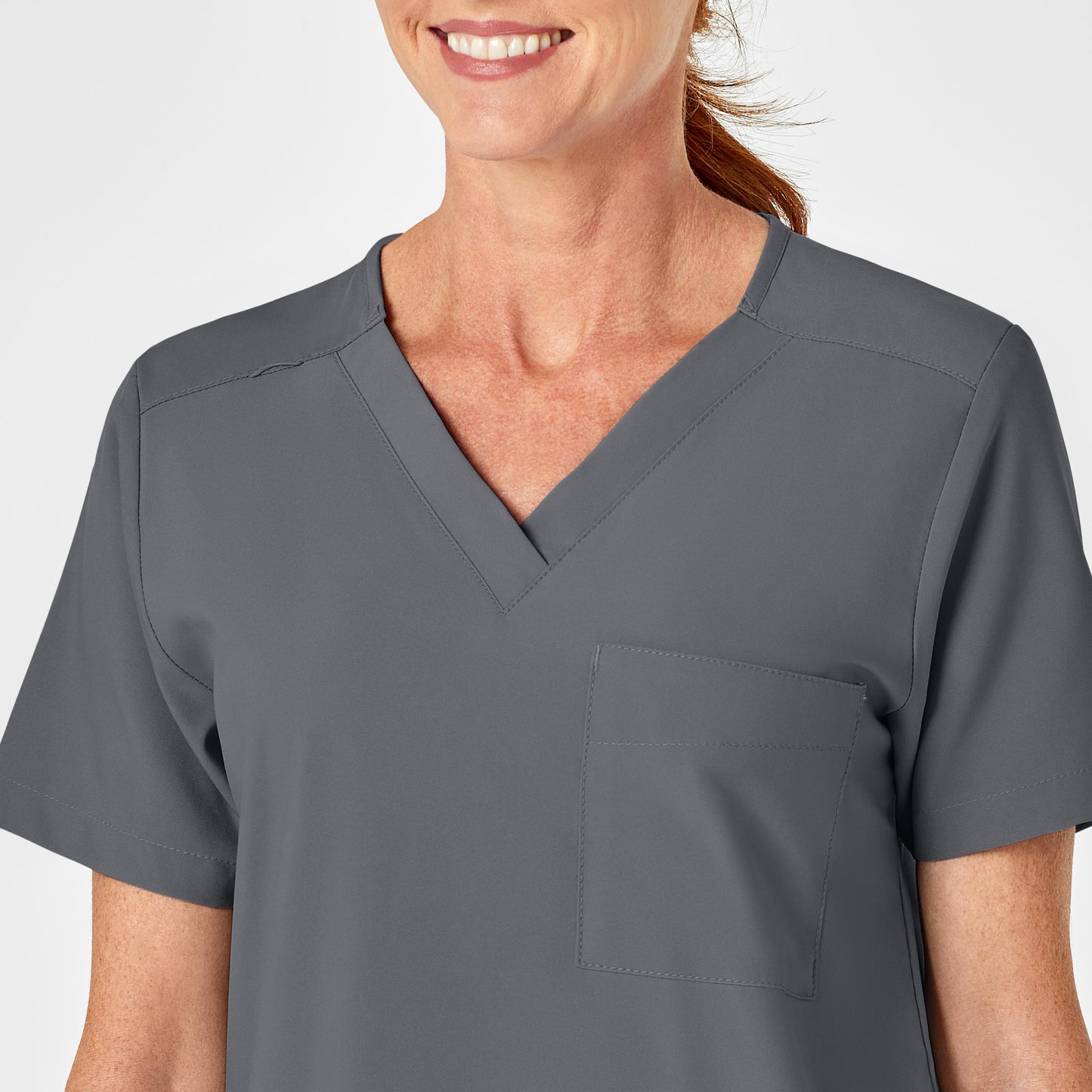 UMSL W123 Unisex 4 Pocket Utility Scrub Top With Logo 6855