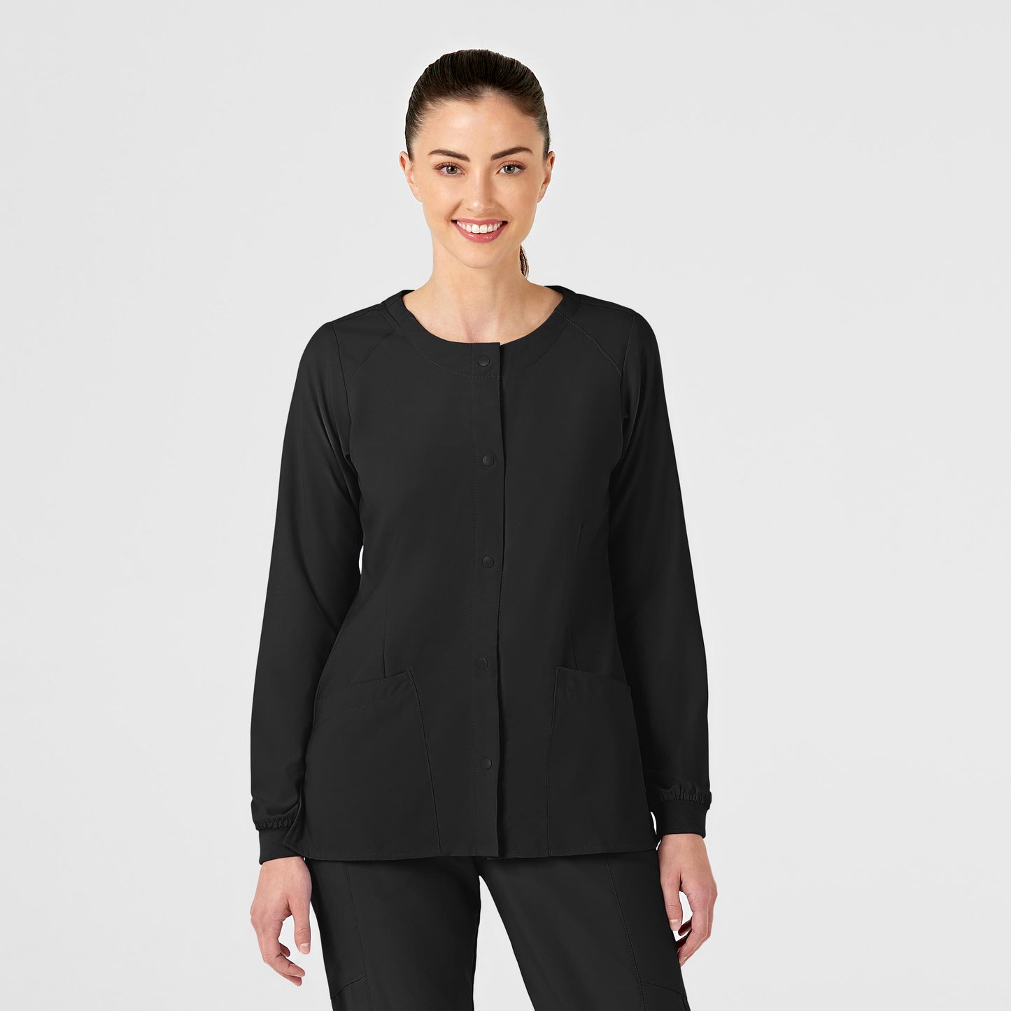 SCC W123 Women's Crew Neck Warm Up Jacket With Logo 8155