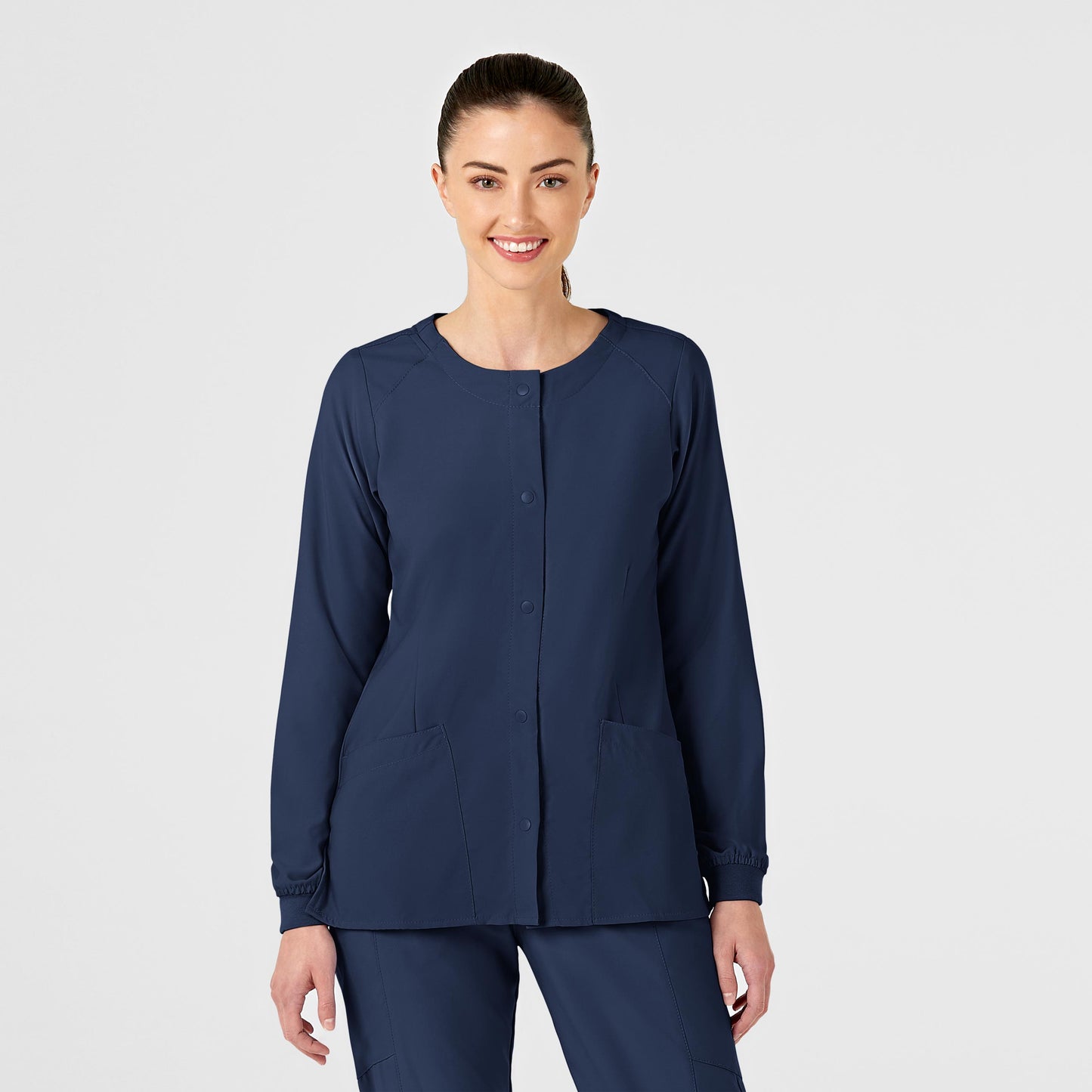 SCC W123 Women's Crew Neck Warm Up Jacket With Logo 8155