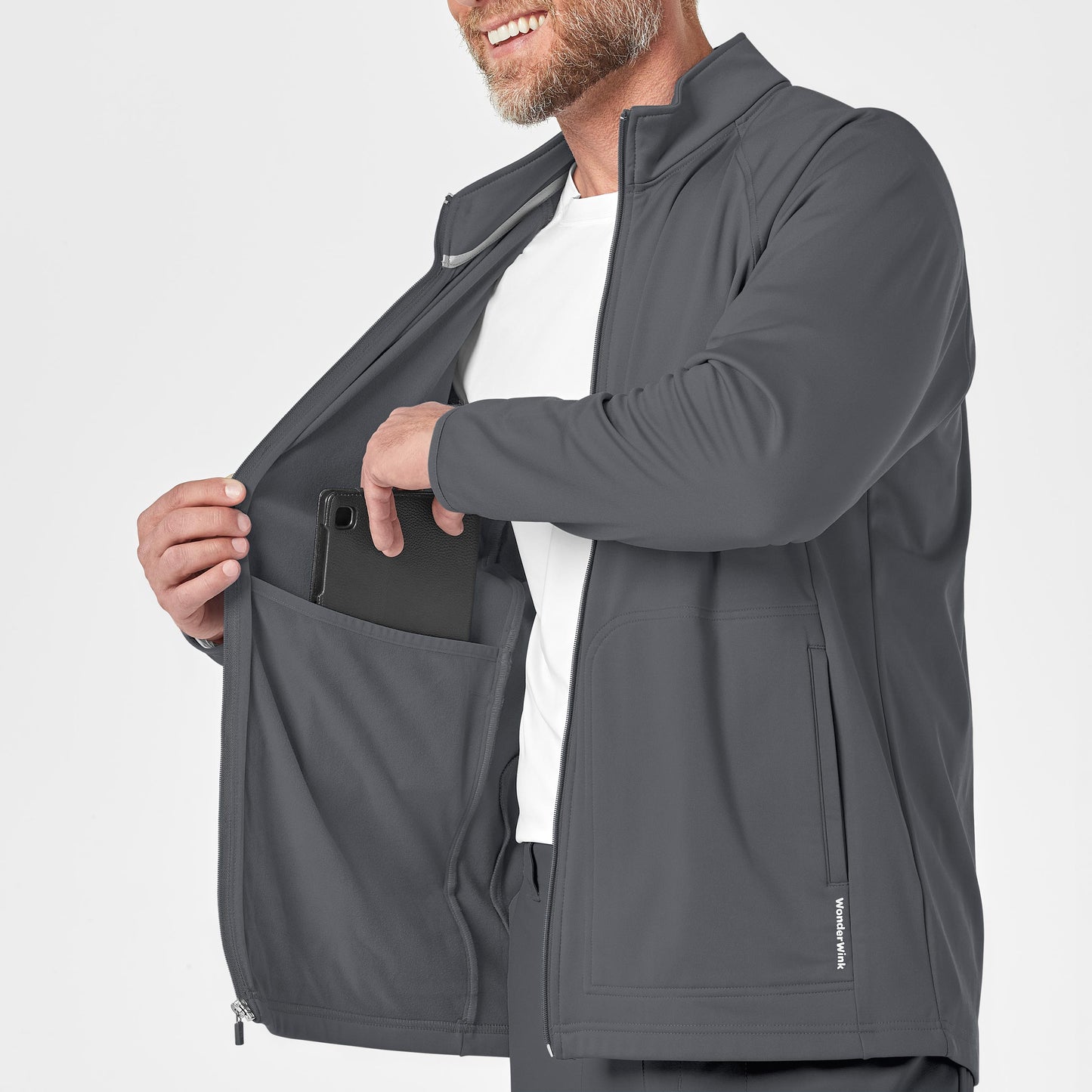 UMSL Knits and Layers Men's Fleece Full Zip Jacket With Logo 8309