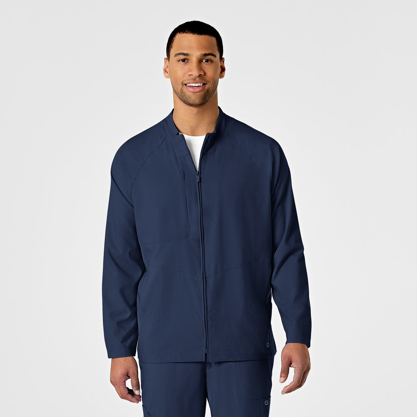 School W123 Men's Zip Front Warm Up Jacket 8355