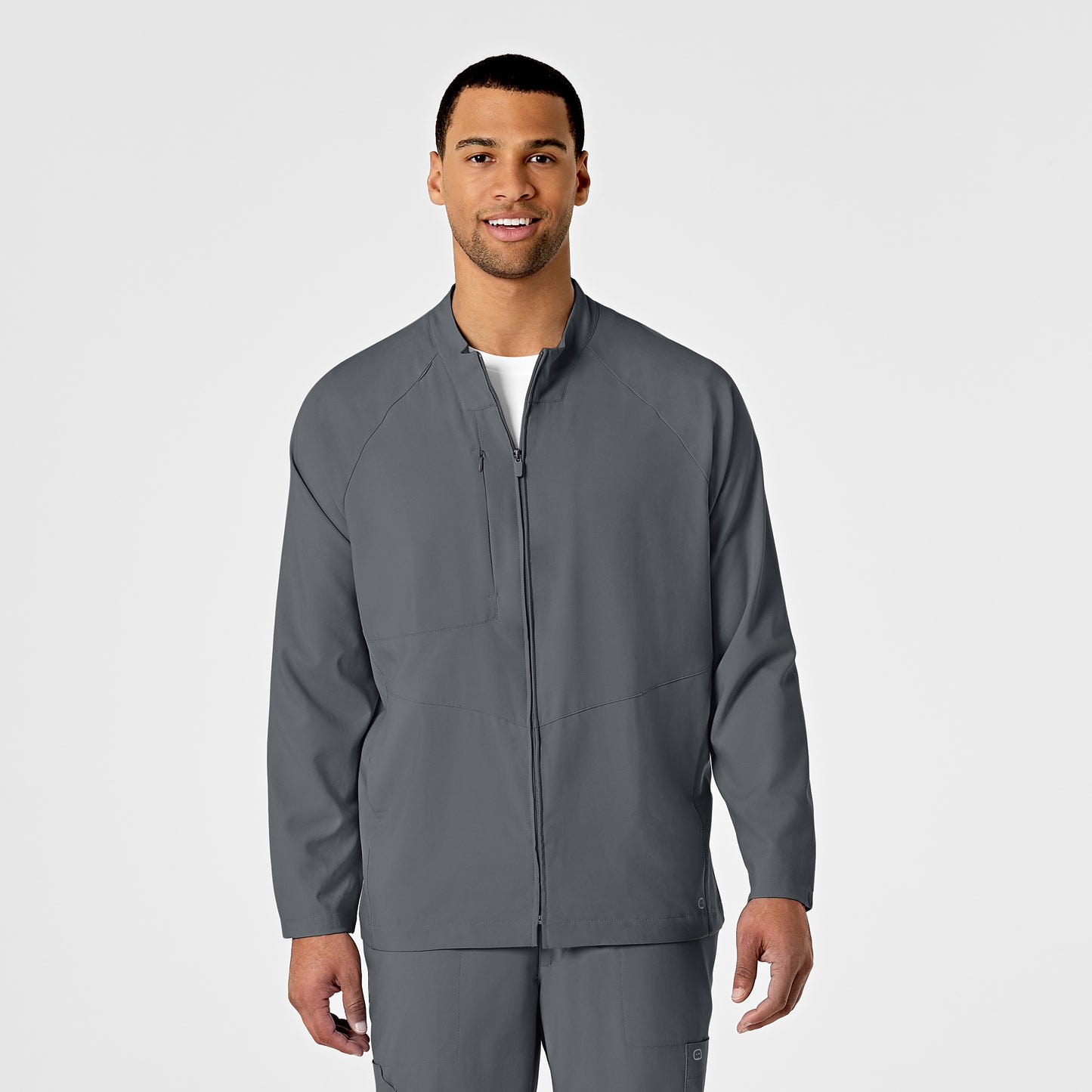 School W123 Men's Zip Front Warm Up Jacket 8355