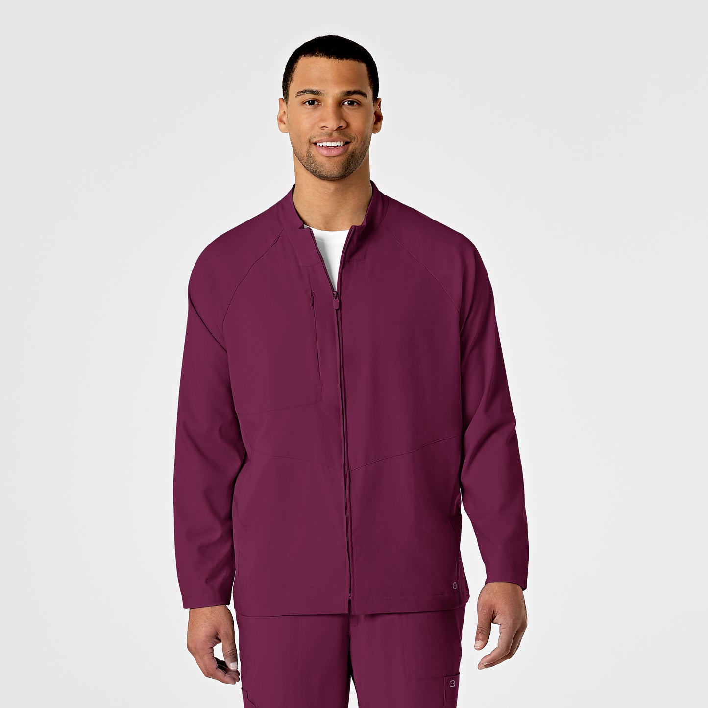 School W123 Men's Zip Front Warm Up Jacket 8355