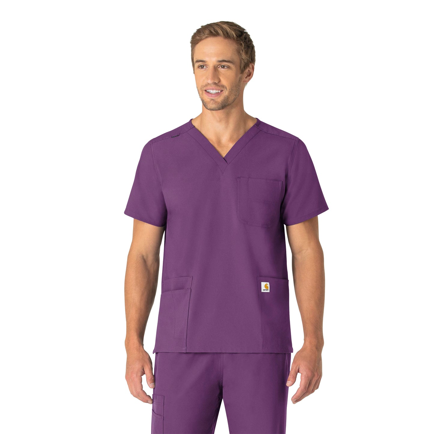 JC Force Essentials Unisex V-Neck 6-Pocket Scrub Top
