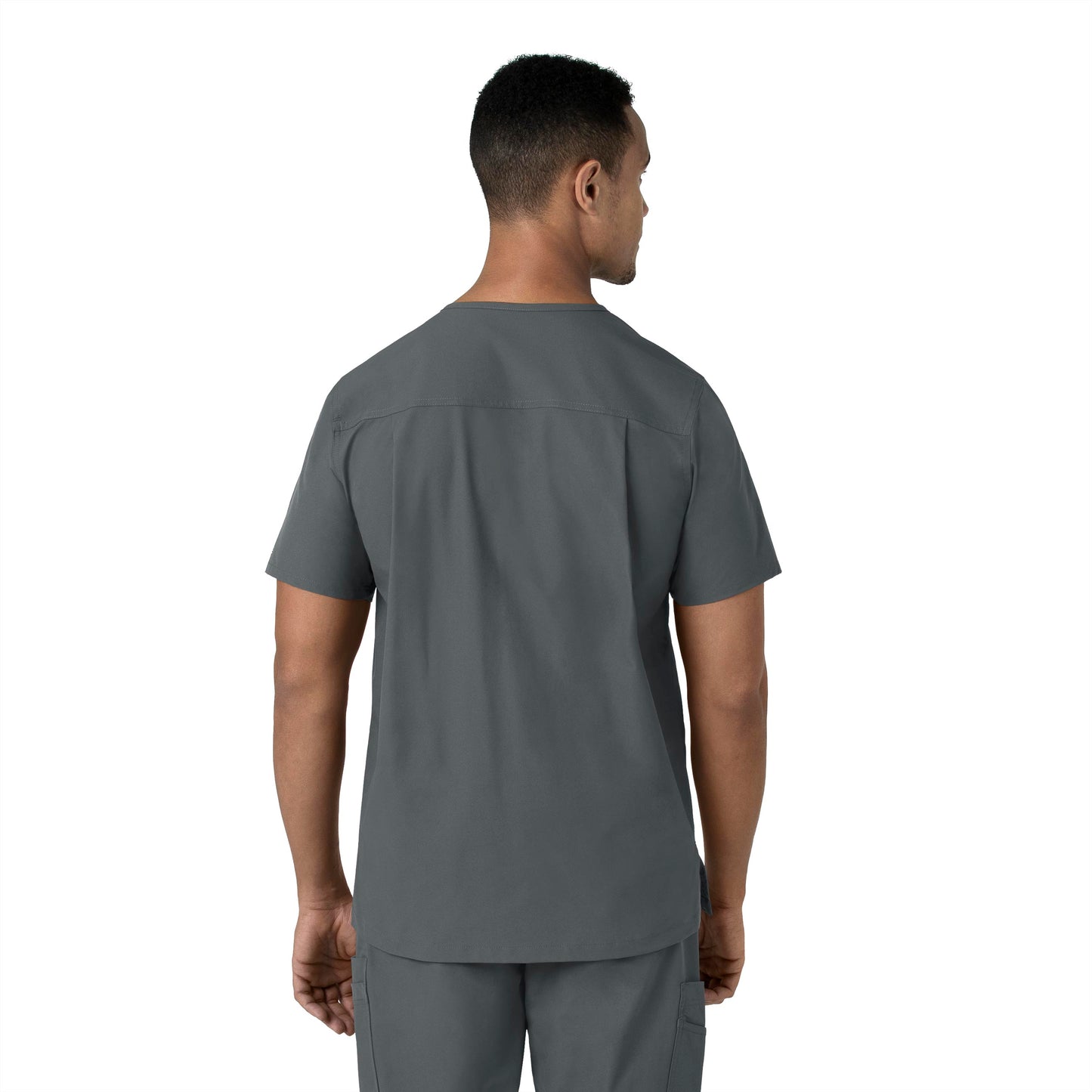 UMSL Force Essentials Men's V-Neck Shirttail Scrub Top With Logo