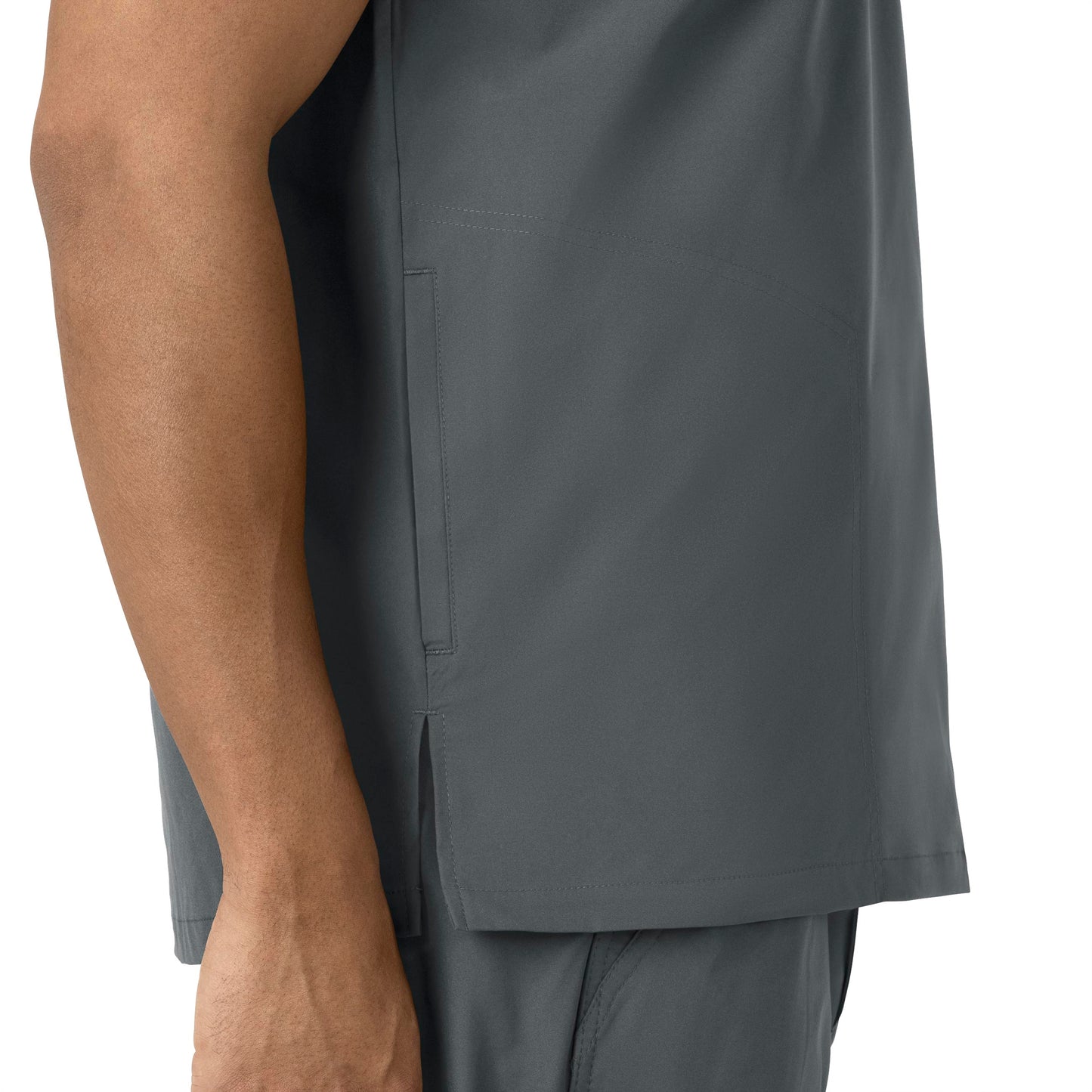 UMSL Force Essentials Men's V-Neck Shirttail Scrub Top With Logo