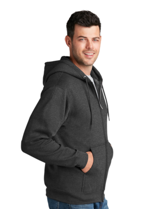 UMSL Unisex Port & Company® Core Fleece Full-Zip Hooded Sweatshirt With Logo