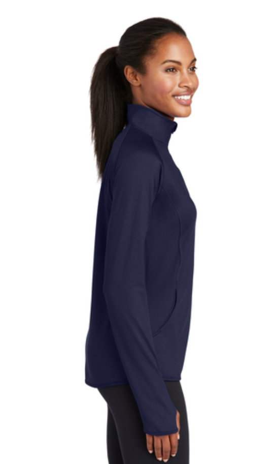 UMSL Women's Sport-Tek® Sport-Wick® Stretch 1/4-Zip Pullover With Logo