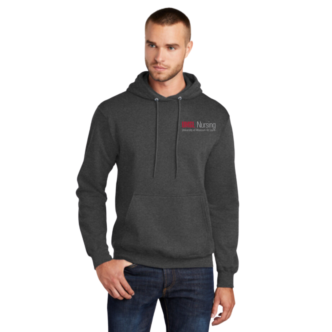 UMSL Unisex Port & Company® Core Fleece Pullover Hooded Sweatshirt With Logo