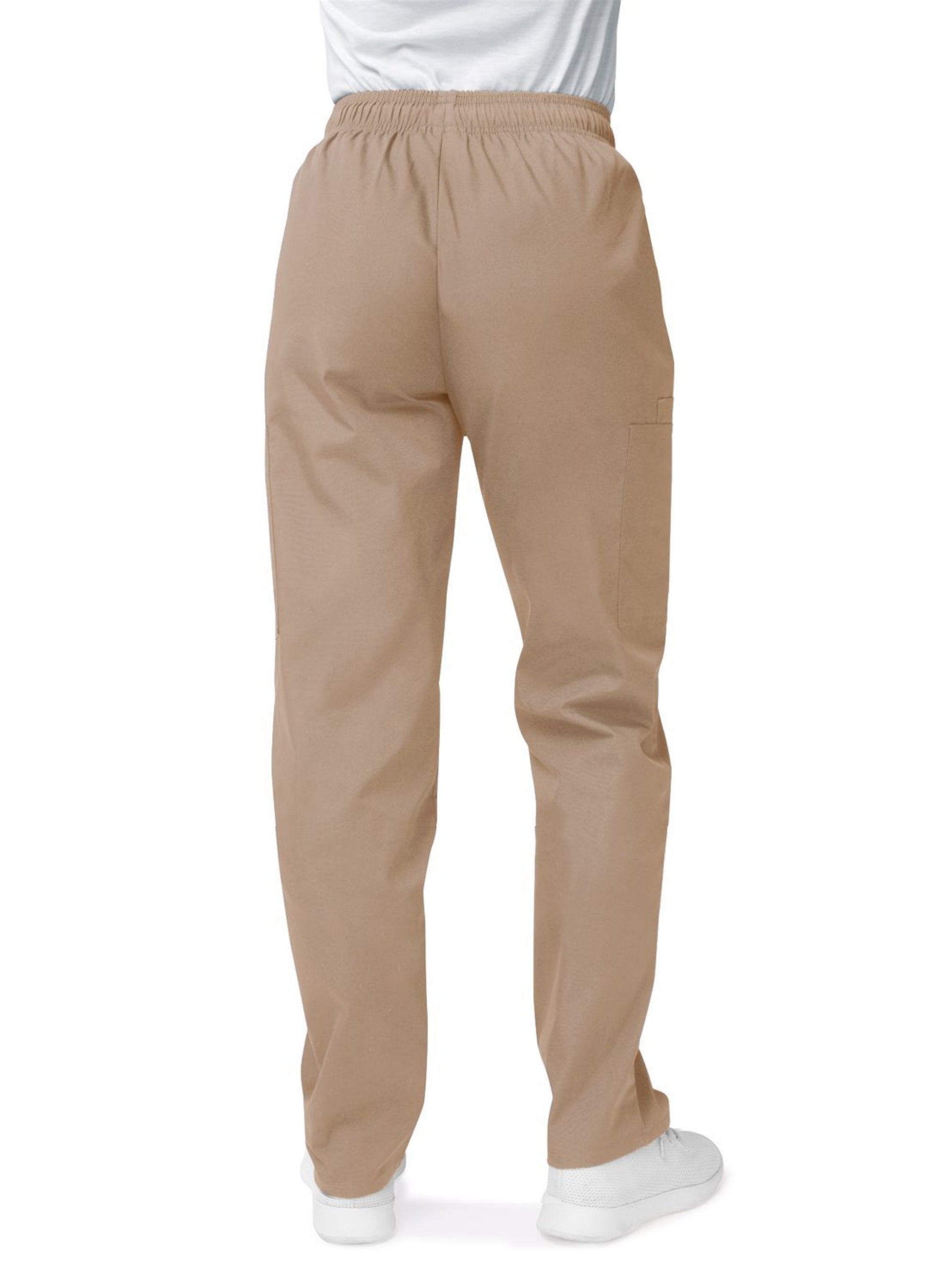 My Favorite Scrubs Sivvan Women's Comfort Elastic Drawstring Cargo Pants Khaki