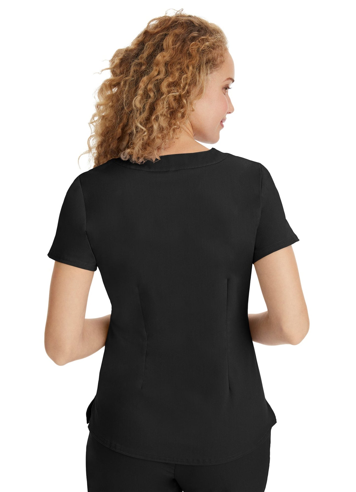 Jane Triple Needle Y-Neck Top