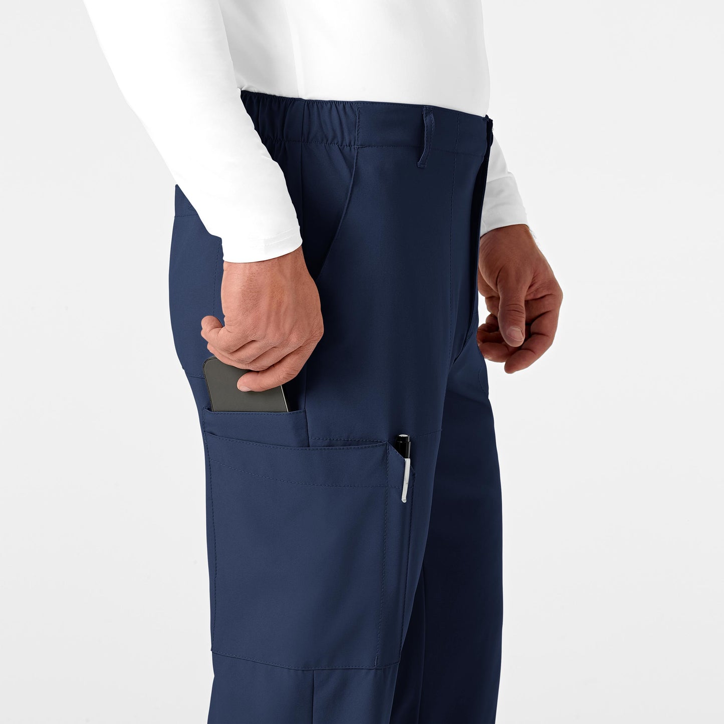 SCC W123 Men's Flat Front Cargo Scrub Pant (Tall)