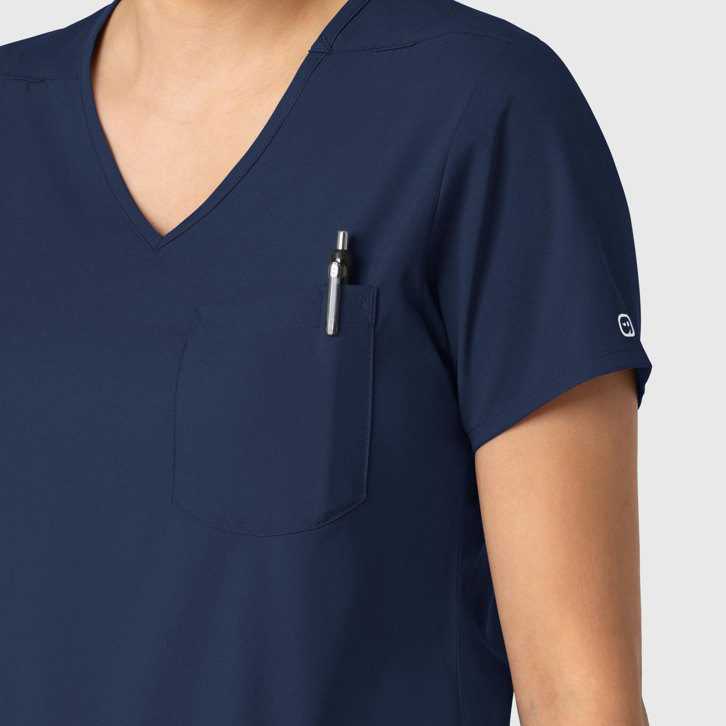 SCC Boundless Women's Tuck-In Scrub Top With Logo