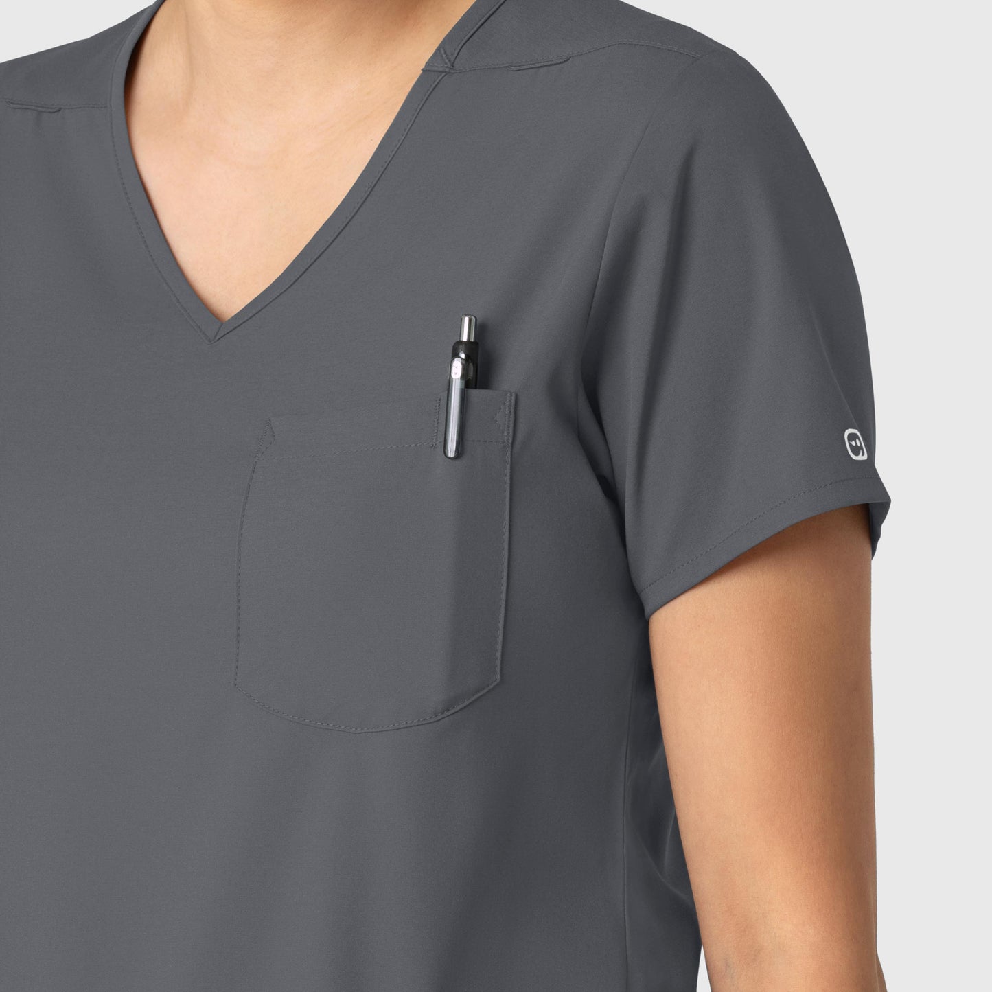 UMSL Boundless Women's Tuck-In Scrub Top With Logo