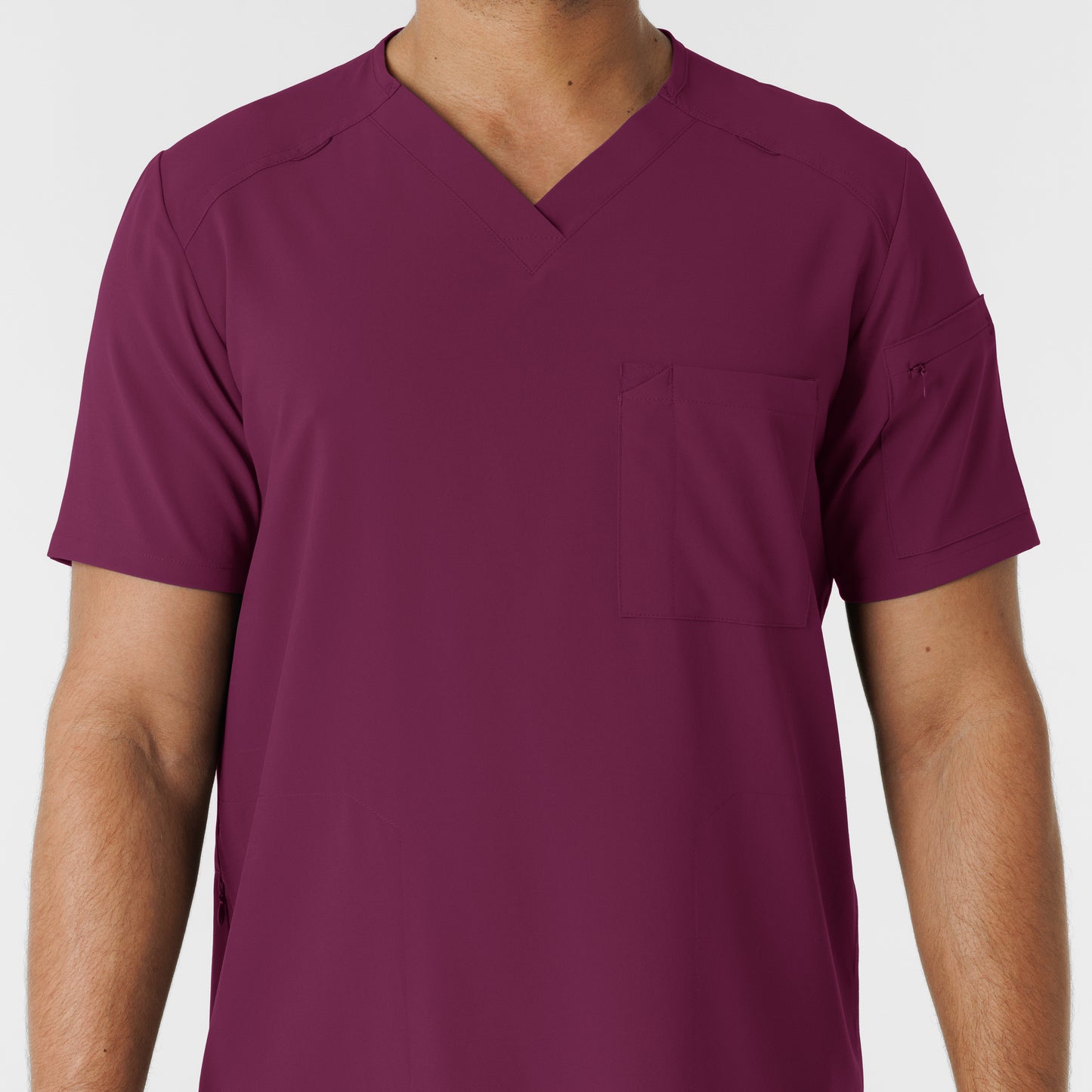 SCC RENEW Men's V-Neck 5 Pocket Scrub Top With Logo