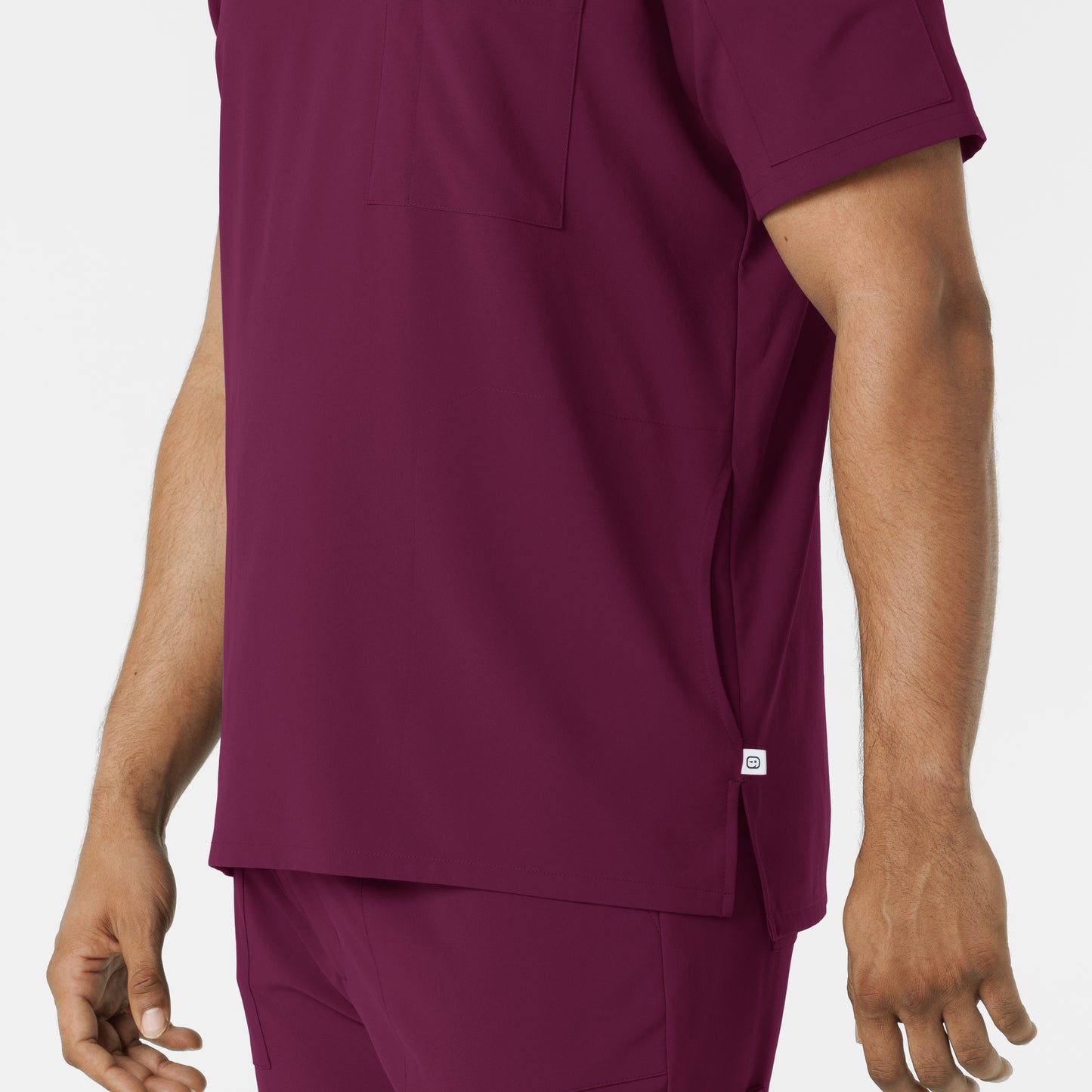 SCC RENEW Men's V-Neck 5 Pocket Scrub Top With Logo