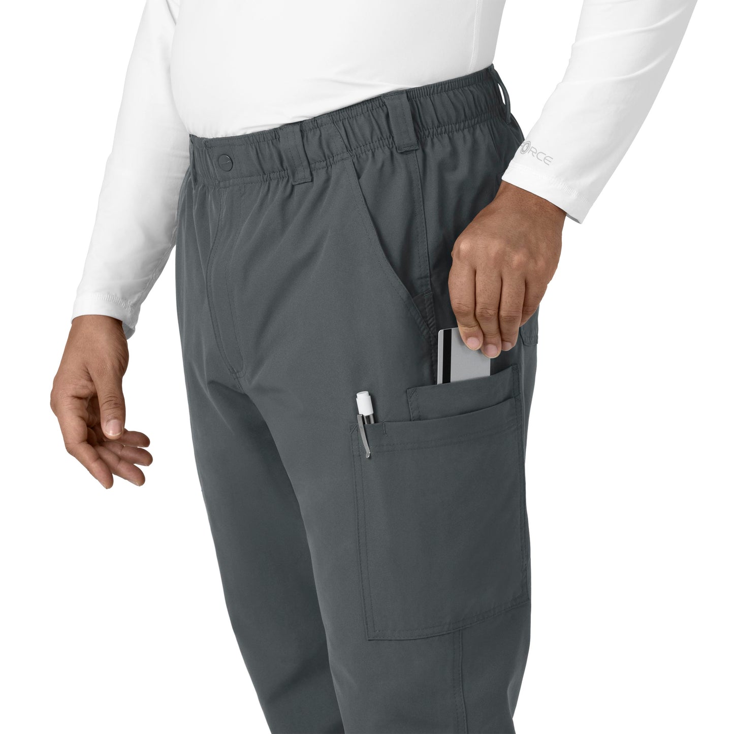 UMSL Force Essentials Men's Straight Leg Cargo Scrub Pant (Short)