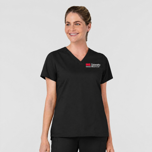 OPTOS Boundless Women's Slip in Pockets V-Neck Scrub Top With Logo 6751