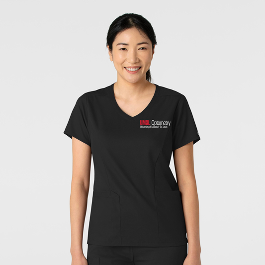 OPTOS Boundless Women's 2-Pocket V-Neck Scrub Top With Logo 6251