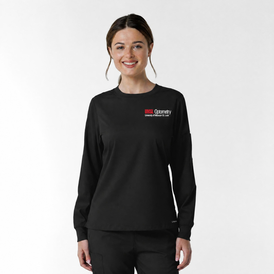 OPTOS Boundless Women's Classic Long Sleeve Scrub Tee With Logo 6551