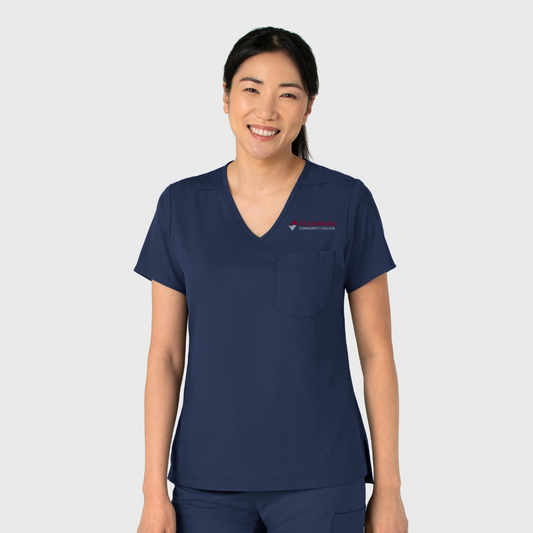 SCC Boundless Women's Tuck-In Scrub Top With Logo