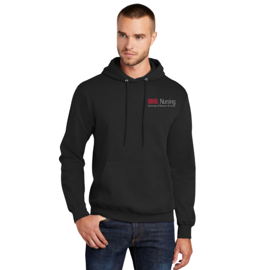 UMSL Unisex Port & Company® Core Fleece Pullover Hooded Sweatshirt With Logo