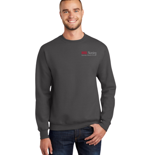 UMSL Unisex Port & Company® Essential Fleece Crewneck Sweatshirt With Logo