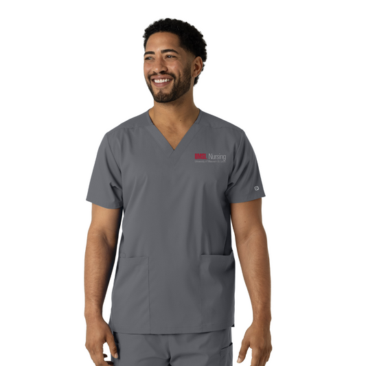 UMSL Boundless Unisex V-Neck Scrub Top With Logo 6051