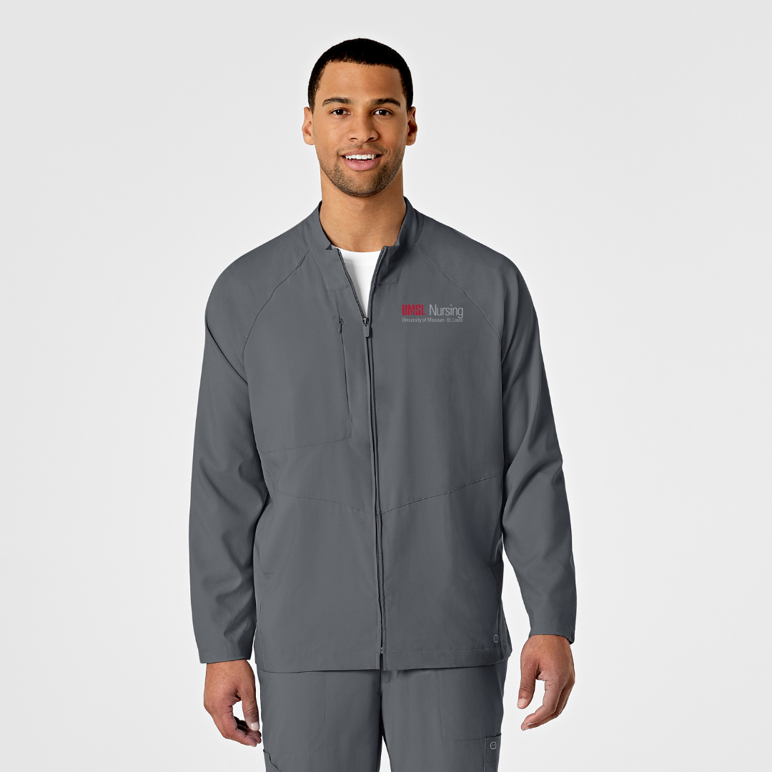 UMSL W123 Men's Zip Front Warm Up Jacket With Logo