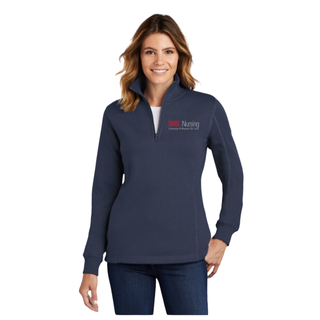 UMSL Women's Sport-Tek® 1/4-Zip Sweatshirt With Logo