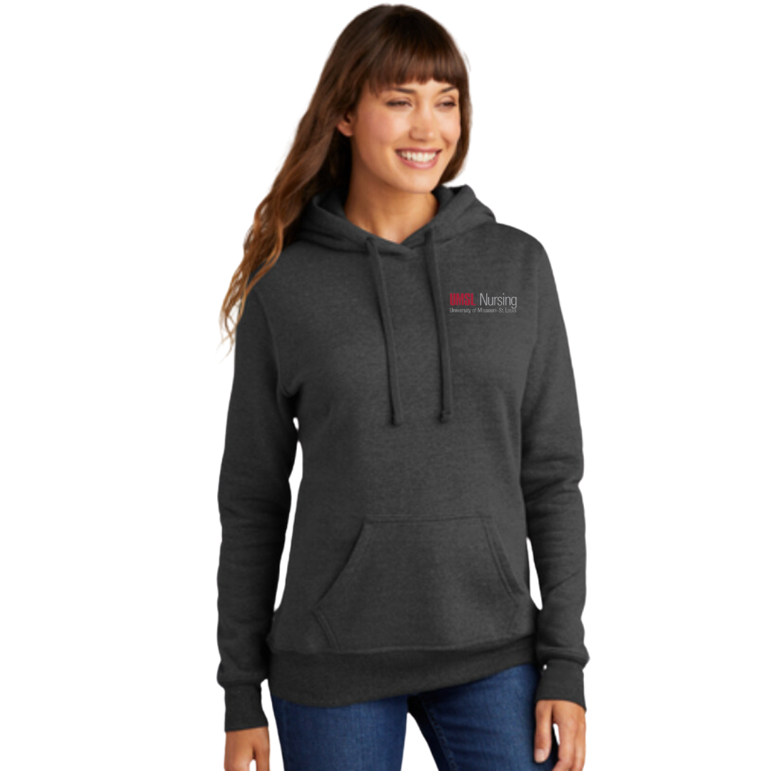 UMSL Women's Port & Company® Women's Core Fleece Pullover Hooded Sweatshirt With Logo