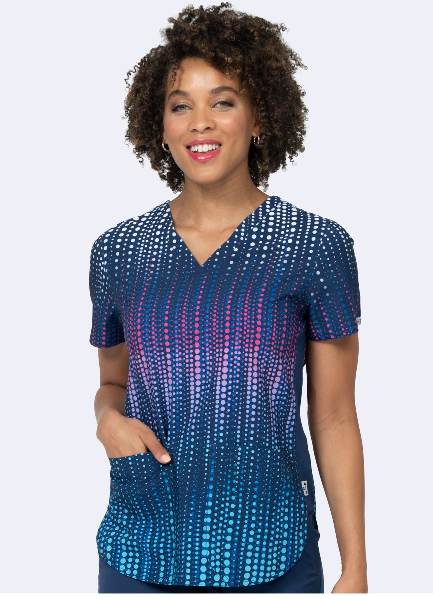 Mary Print Top – Dazzle N’ Dots