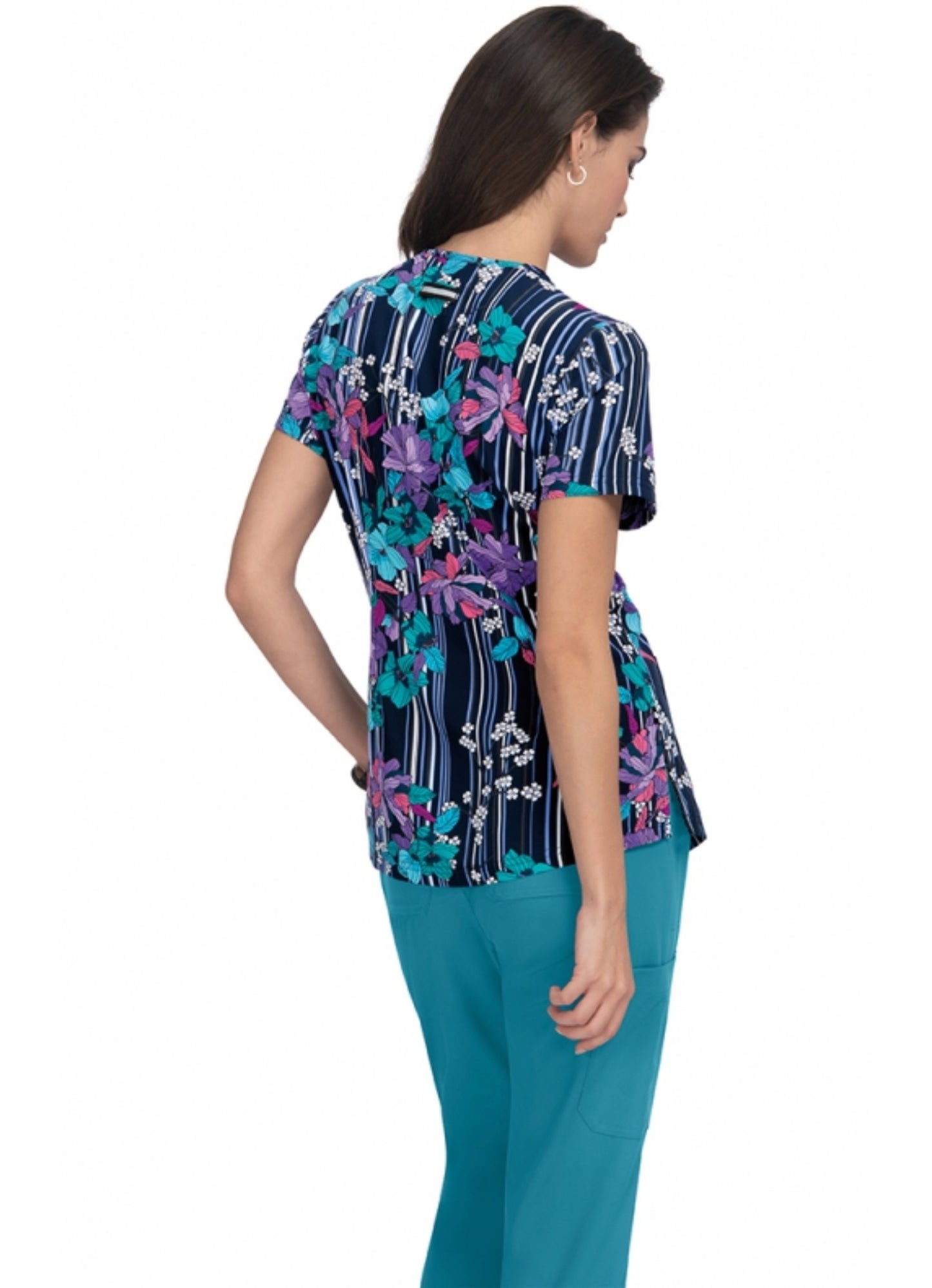 Early Energy Top Striped Floral