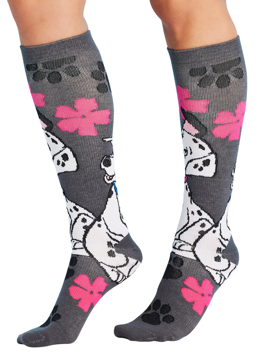Cherokee Women's Support Socks In Paws for Puppies