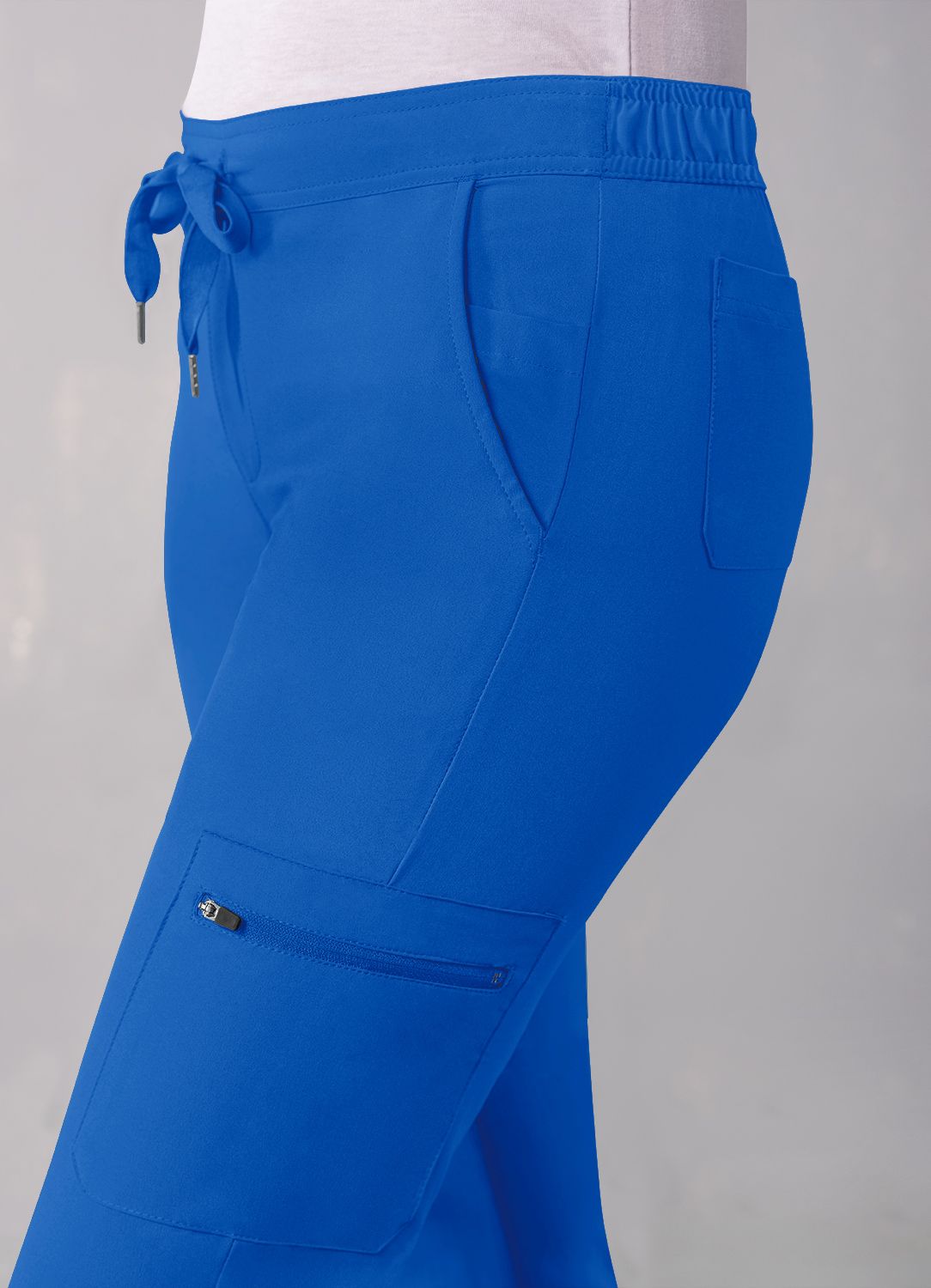 royal Blue Adar Women's Skinny Leg Cargo Pant My Favorite Scrubs 