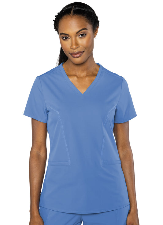 Med Couture Double V Neck Top