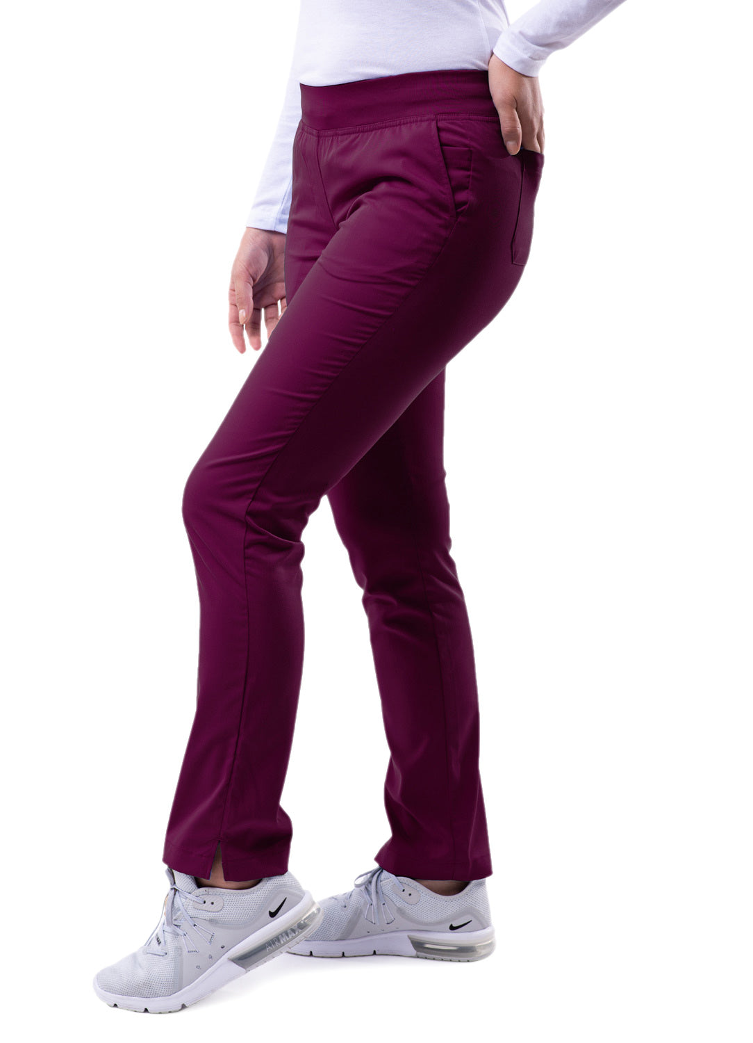 burgundy Adar Women's Skinny Leg Yoga Pant(Tall)My Favorite Scrubs 